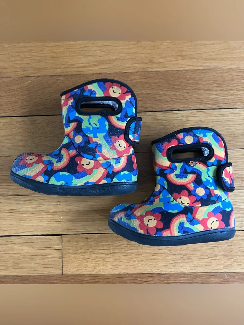 Baby Bogs II Rainbow Planet Colorful Waterproof Insulated Winter Snow Boots 7